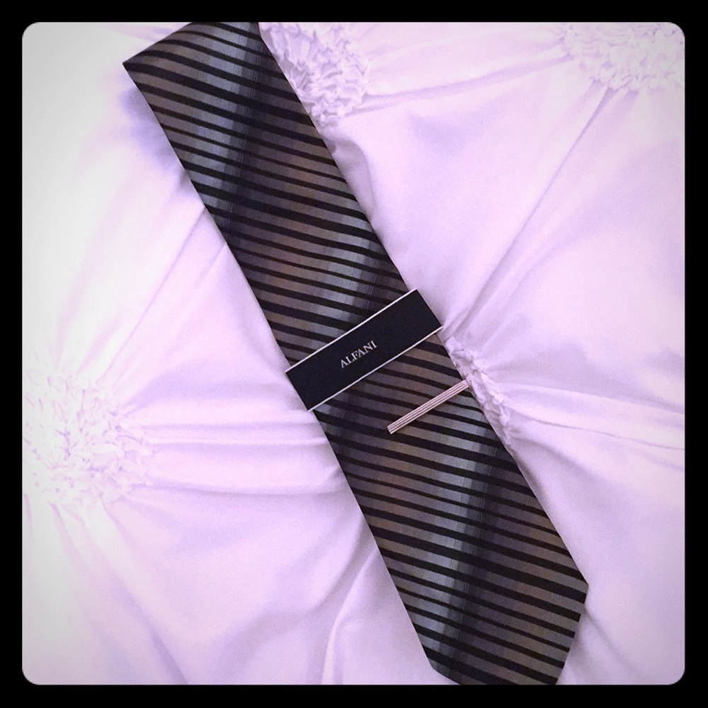 Brand new Alfani Tie with Tie clip